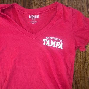 The University of Tampa Red V-Neck T-Shirt